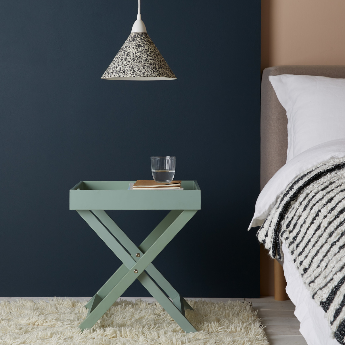 Oken Sage Green Folding Side Table, Green Green – image 4