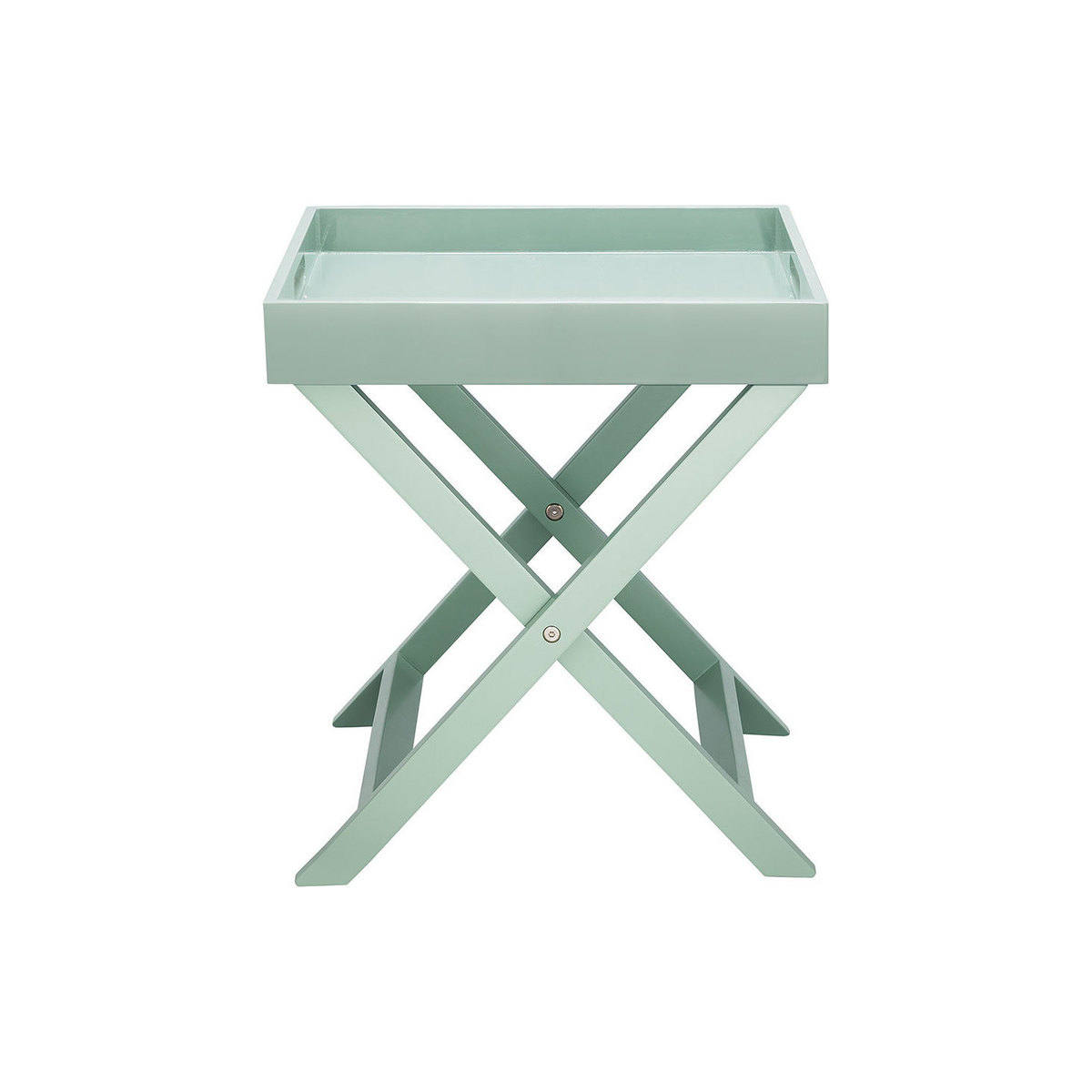 Oken Sage Green Folding Side Table, Green Green – image 2