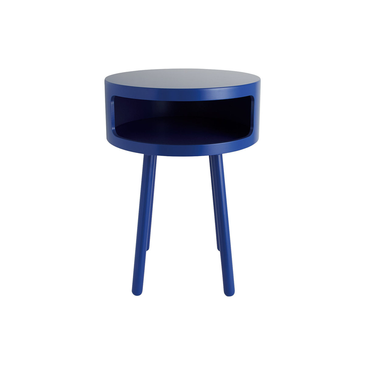 Bumble Cobalt Blue Side Table With Storage Shelf, Blue – image 2