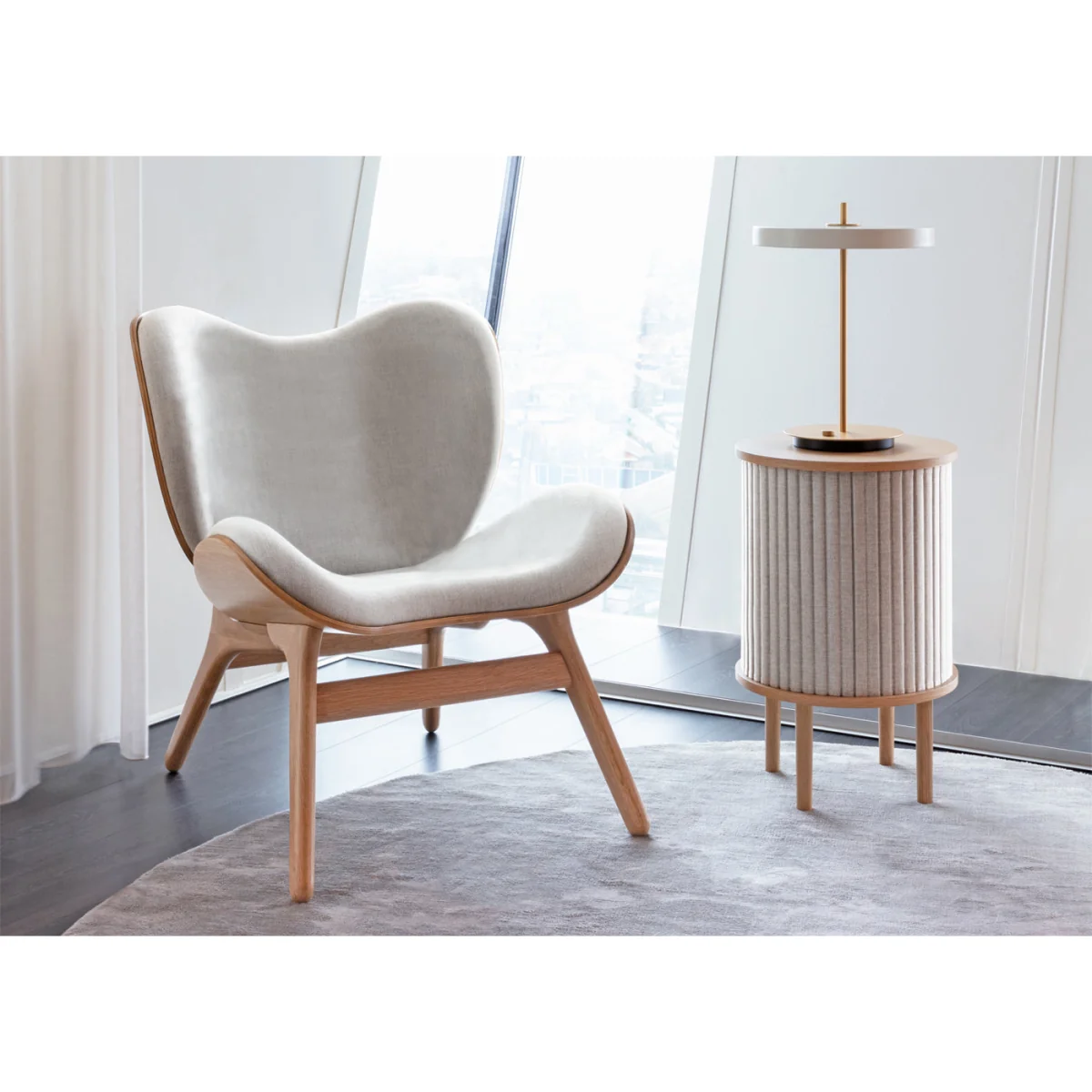 Heal's Audacious Side Table Dark Oak/Horizons White Sand – image 4