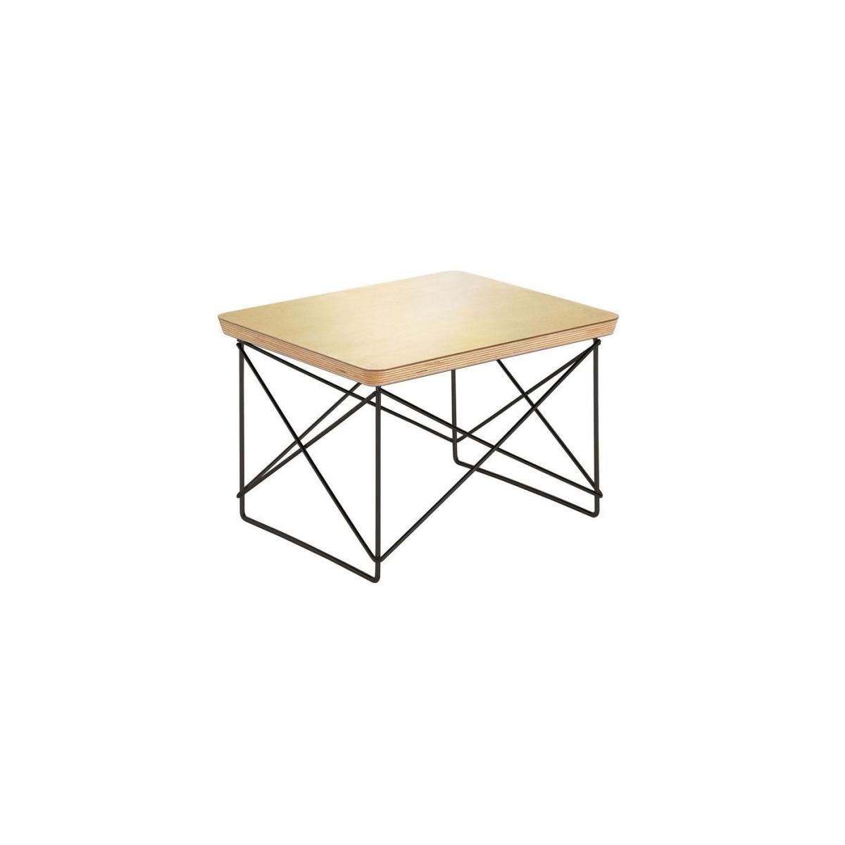 Vitra Occasional Table LTR Walnut Top Basic Dark Legs - Heal's UK Furniture – image 3
