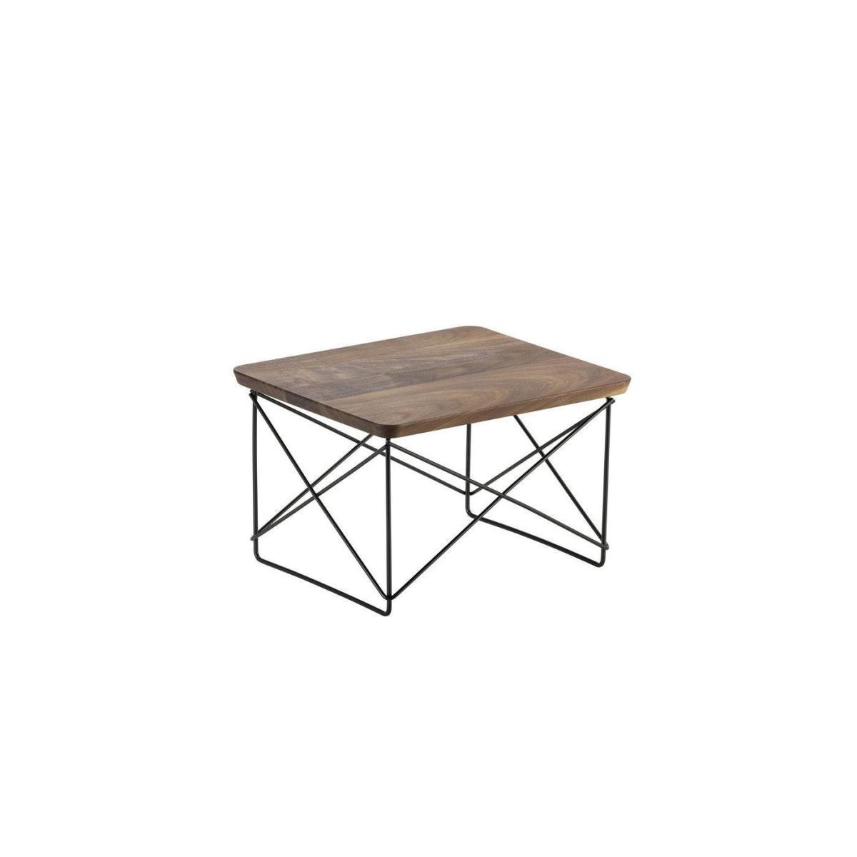Vitra Occasional Table LTR Walnut Top Basic Dark Legs - Heal's UK Furniture – image 4