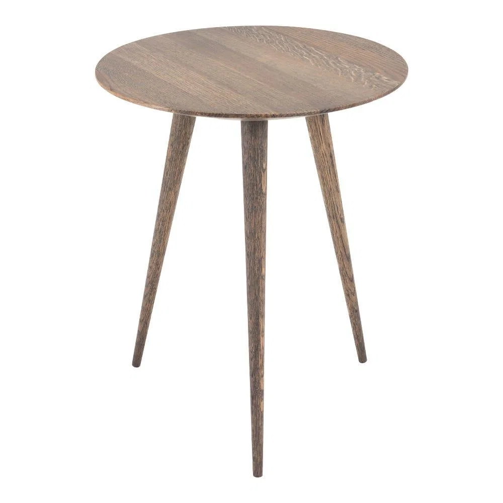 Gazzda Arp Side Table Dia 45cm Smoked Oiled Oak – image 2