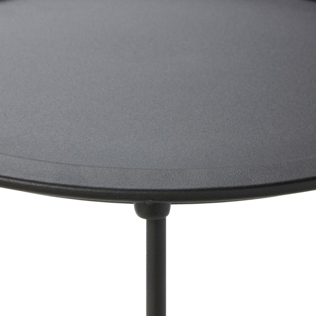 Metal Folding Side Table - Black – image 5
