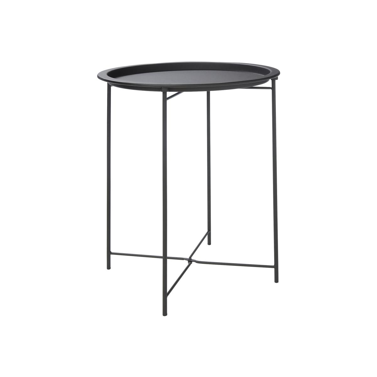 Metal Folding Side Table - Black – image 1
