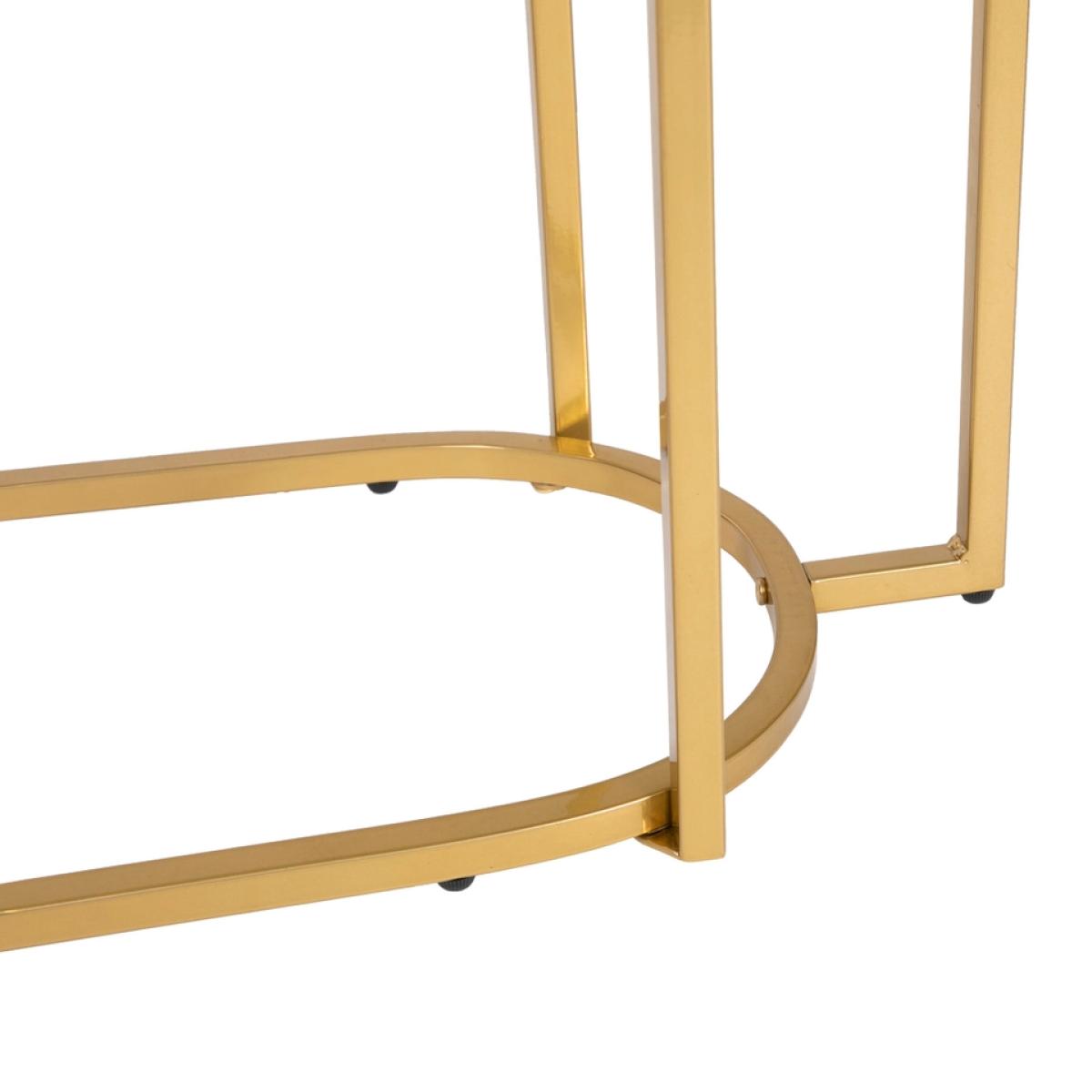 Ophelia 2 Tier Textured Glass Sofa Side Table – image 9