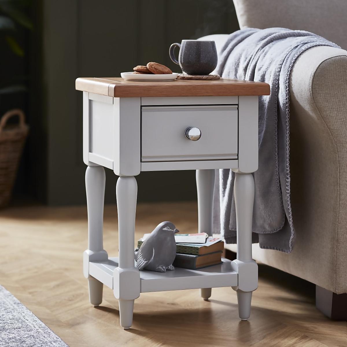 Westcott Oak Sofa Side Table – image 2