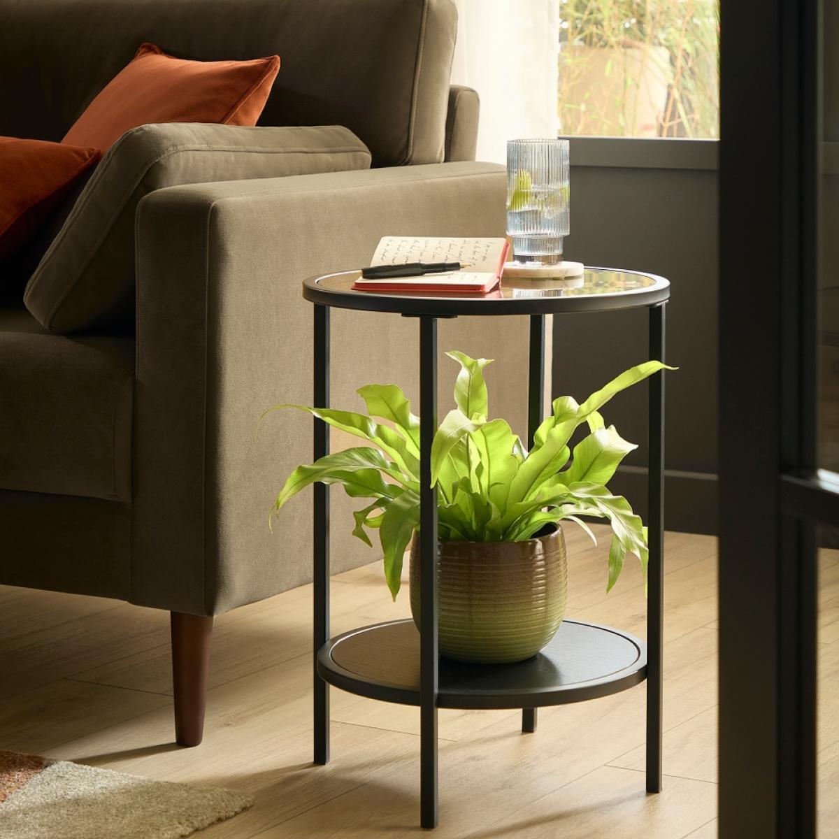 Fraser Smoked Glass Side Table – image 2
