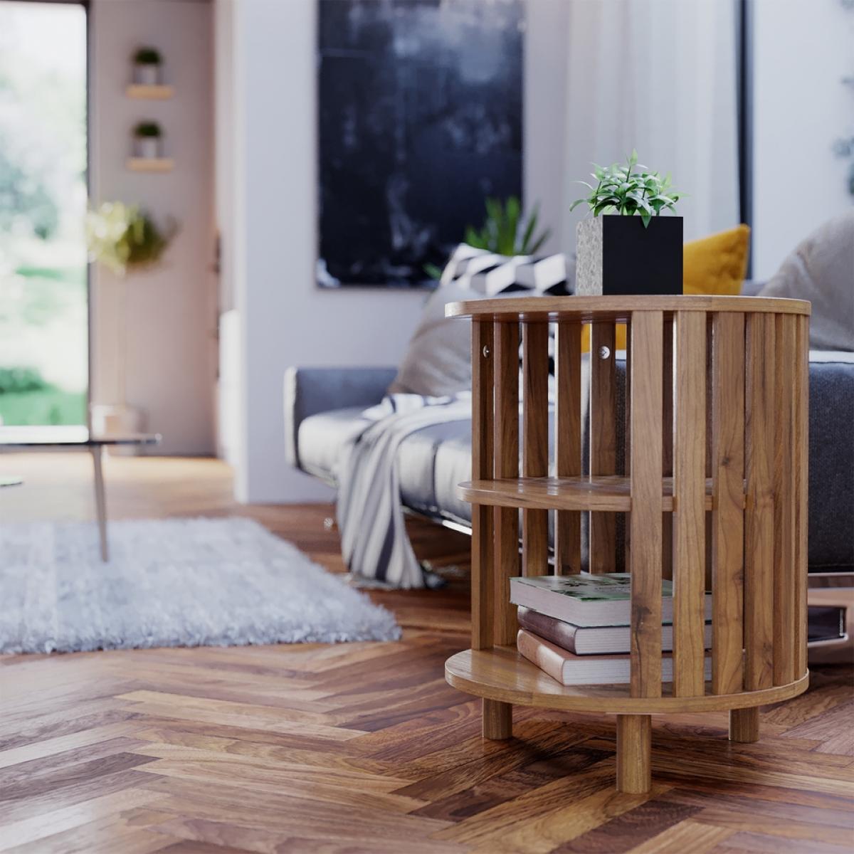 Erik Slatted Side Table – image 2