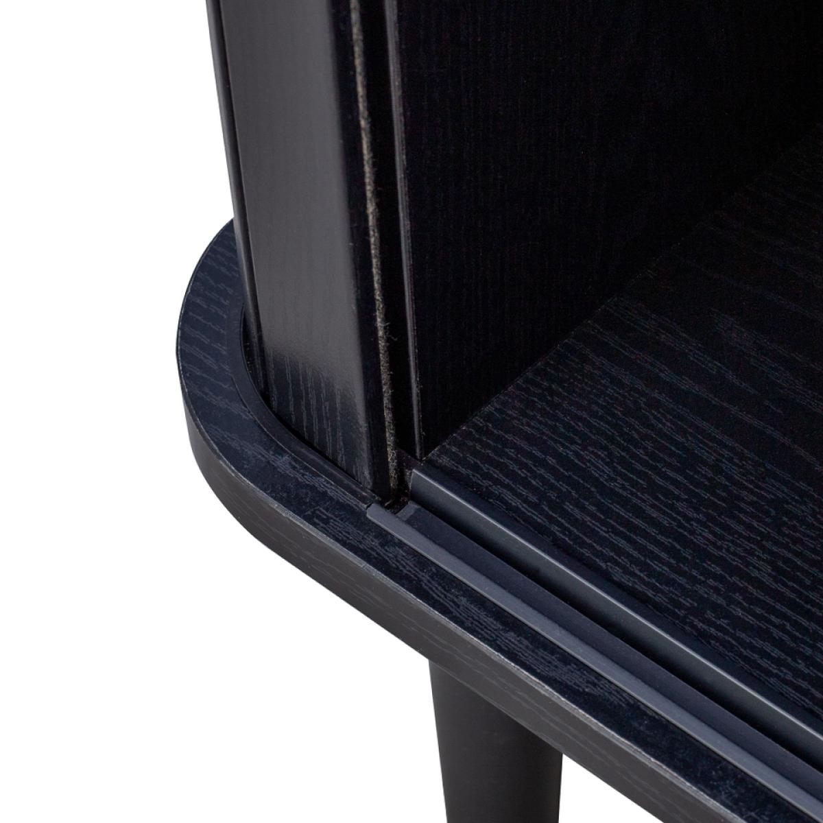 Kendal Tambour Side Table - Black Ash – image 8