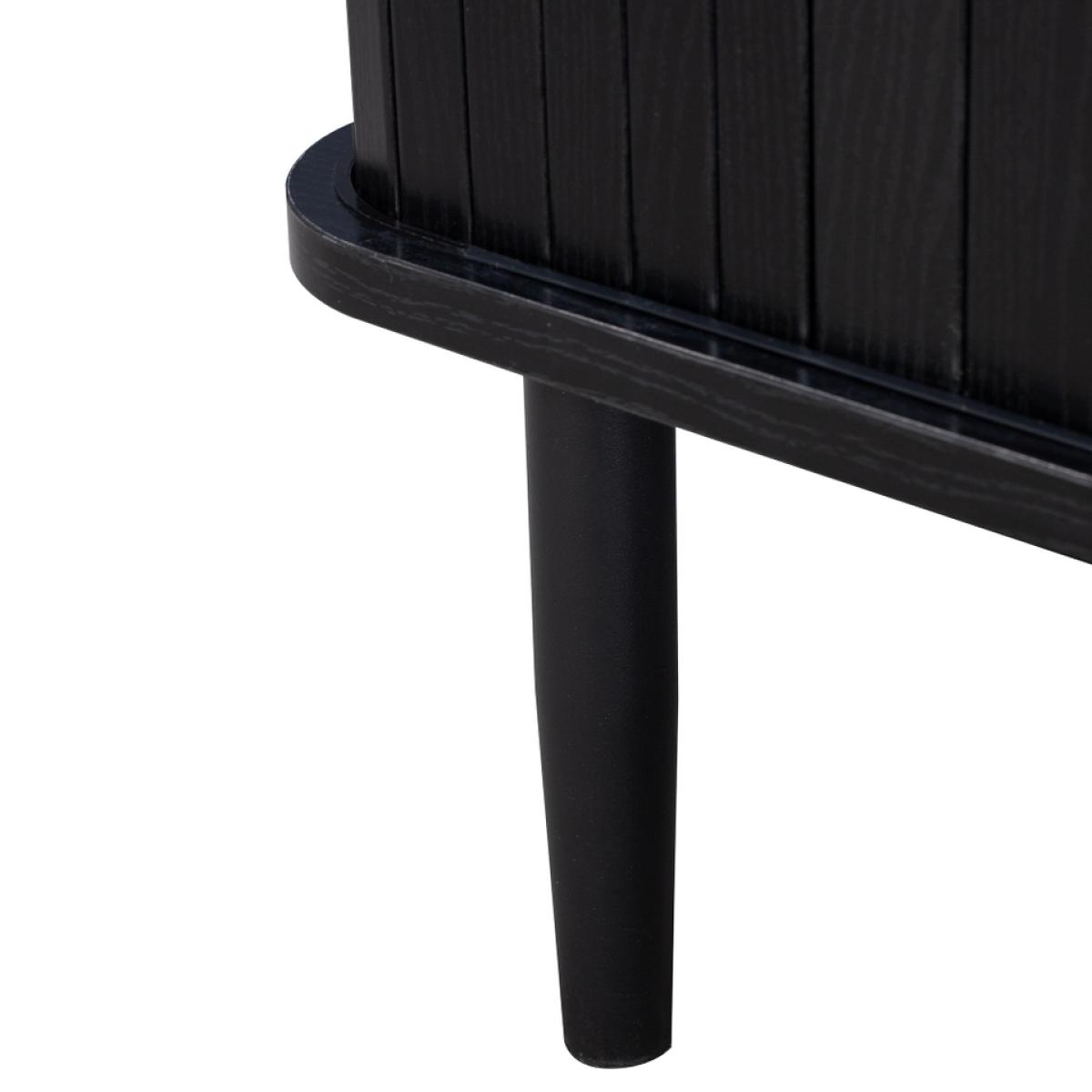 Kendal Tambour Side Table - Black Ash – image 9