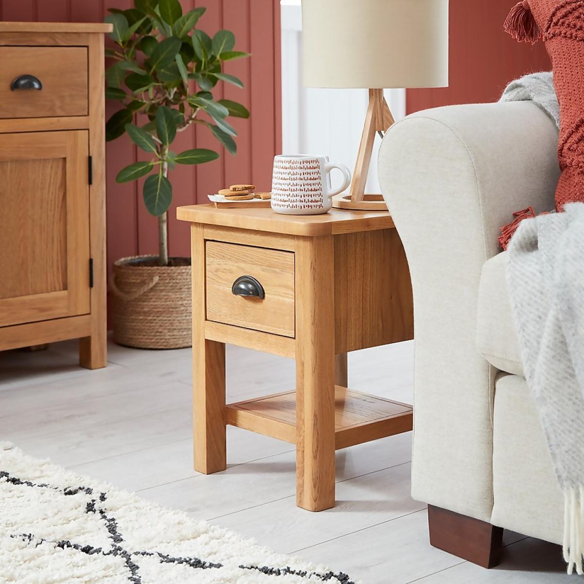 Norbury Side Table - Oak – image 2