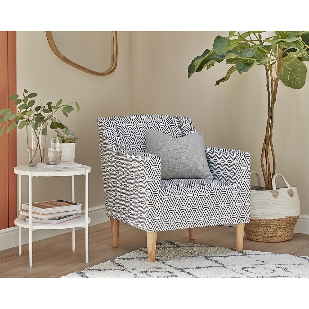 Solna Terrazo Side Table - White – image 2