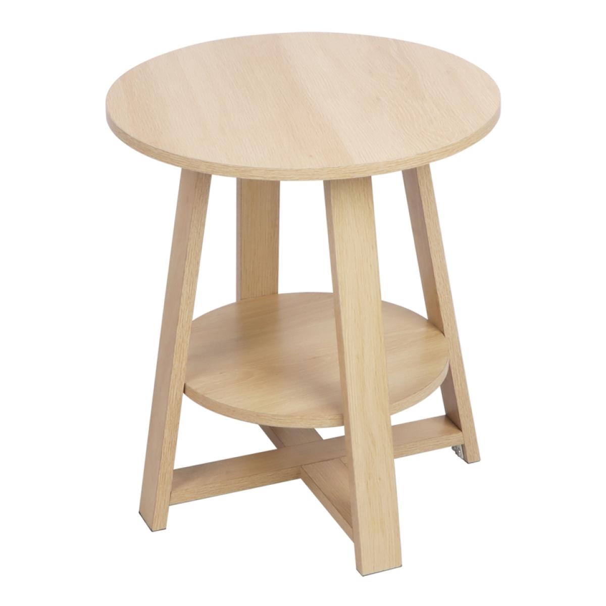 Dorval 2 Tiered Side Table - Oak Effect – image 3