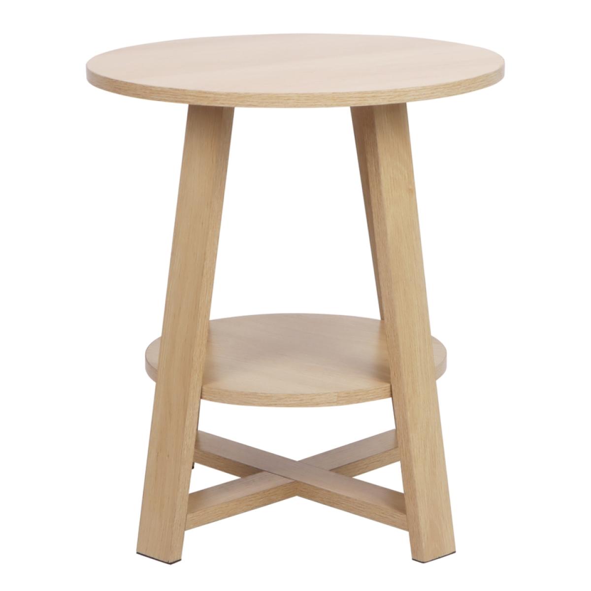 Dorval 2 Tiered Side Table - Oak Effect – image 5