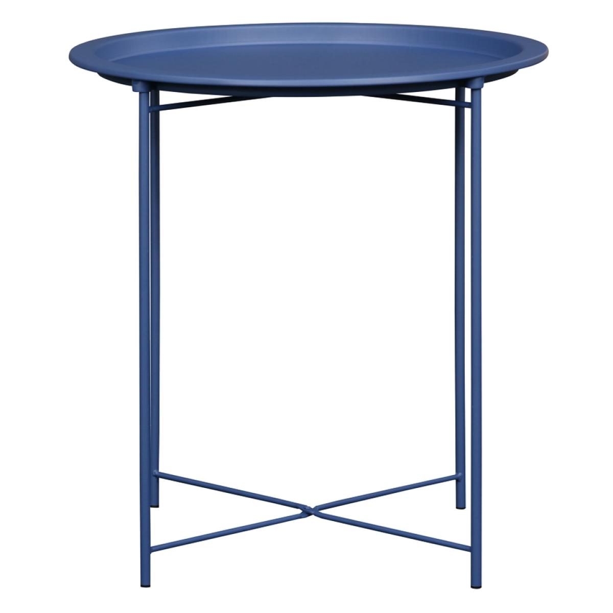 Metal Folding Side Table - Aegean Blue – image 3