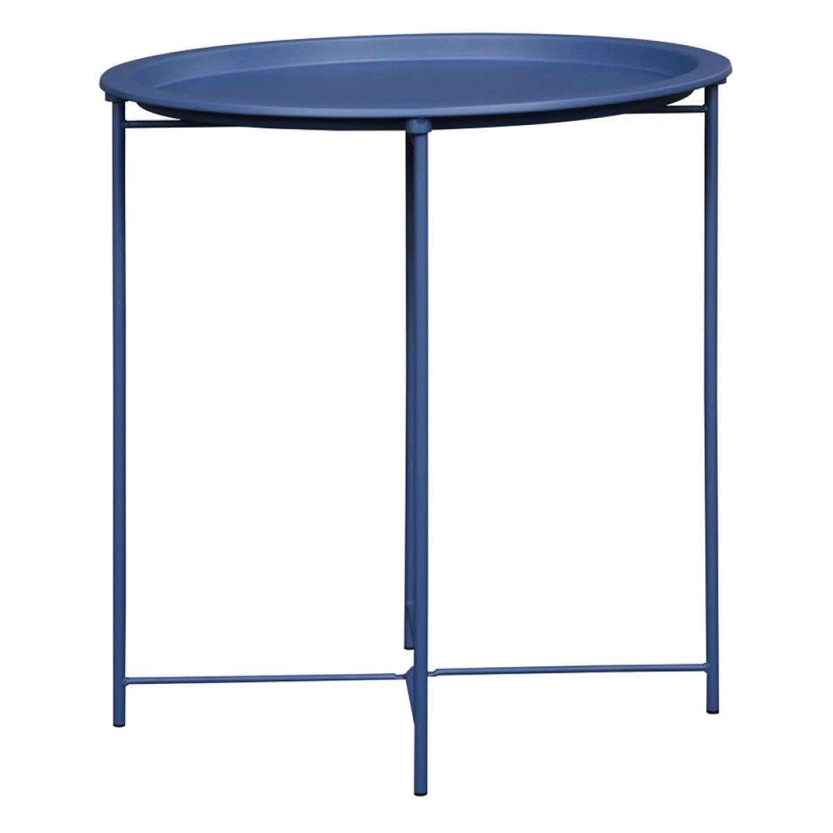 Metal Folding Side Table - Aegean Blue – image 4