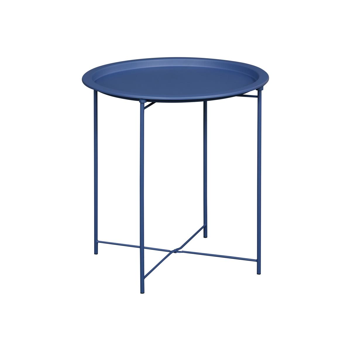 Metal Folding Side Table - Aegean Blue – image 1