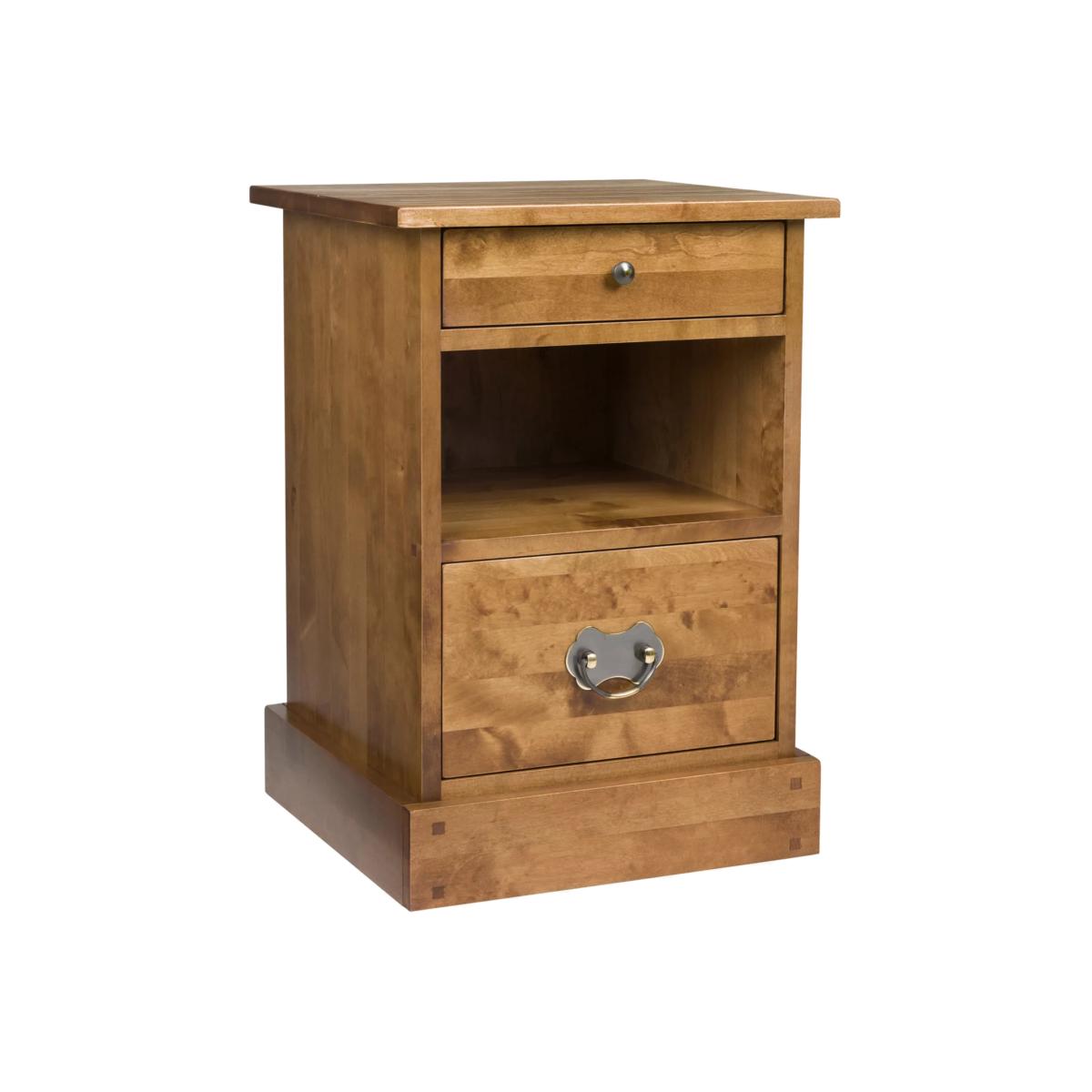 Laura Ashley Garrat 2 Drawer Side Table, Honey – image 1