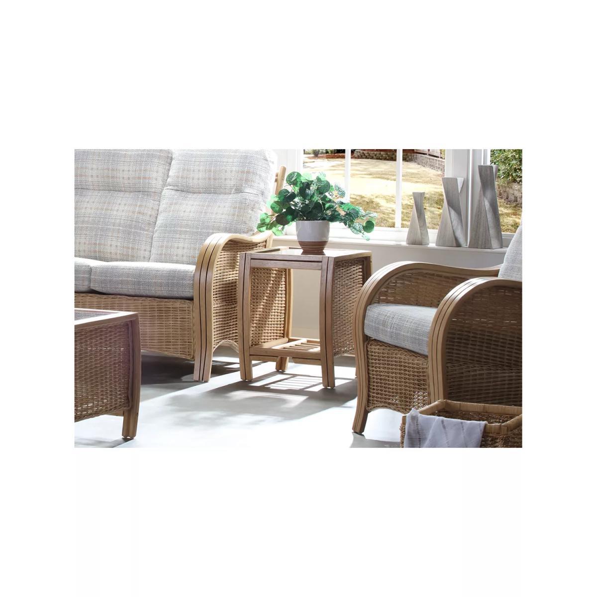 Desser Turin/Centurion Rattan Side Table, Natural – image 2