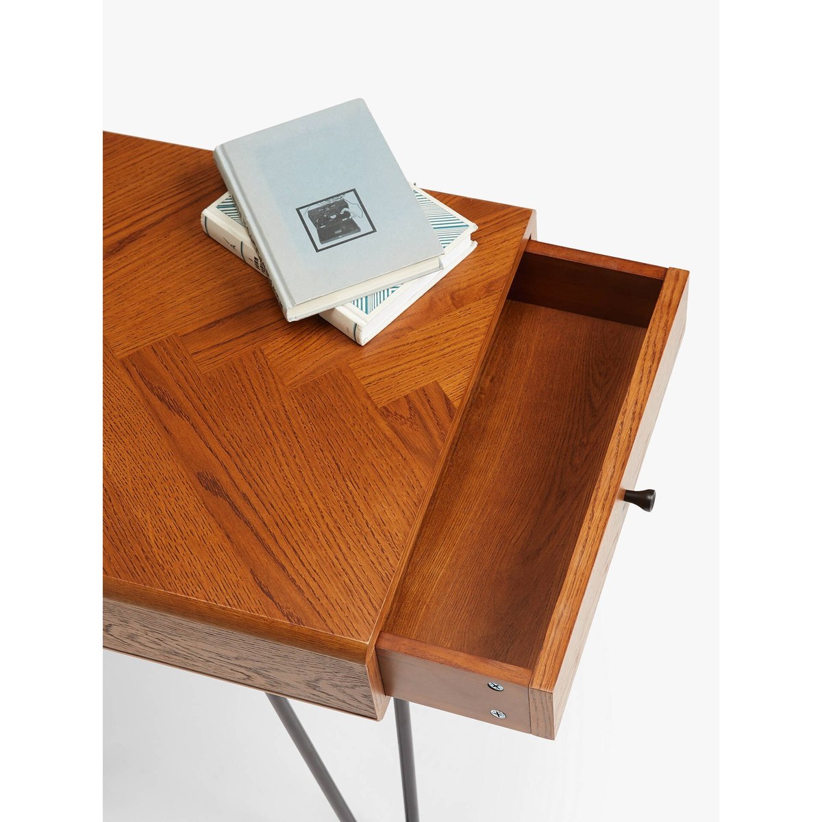 John Lewis & Partners Hairpin Side Table, Dark Oak – image 2