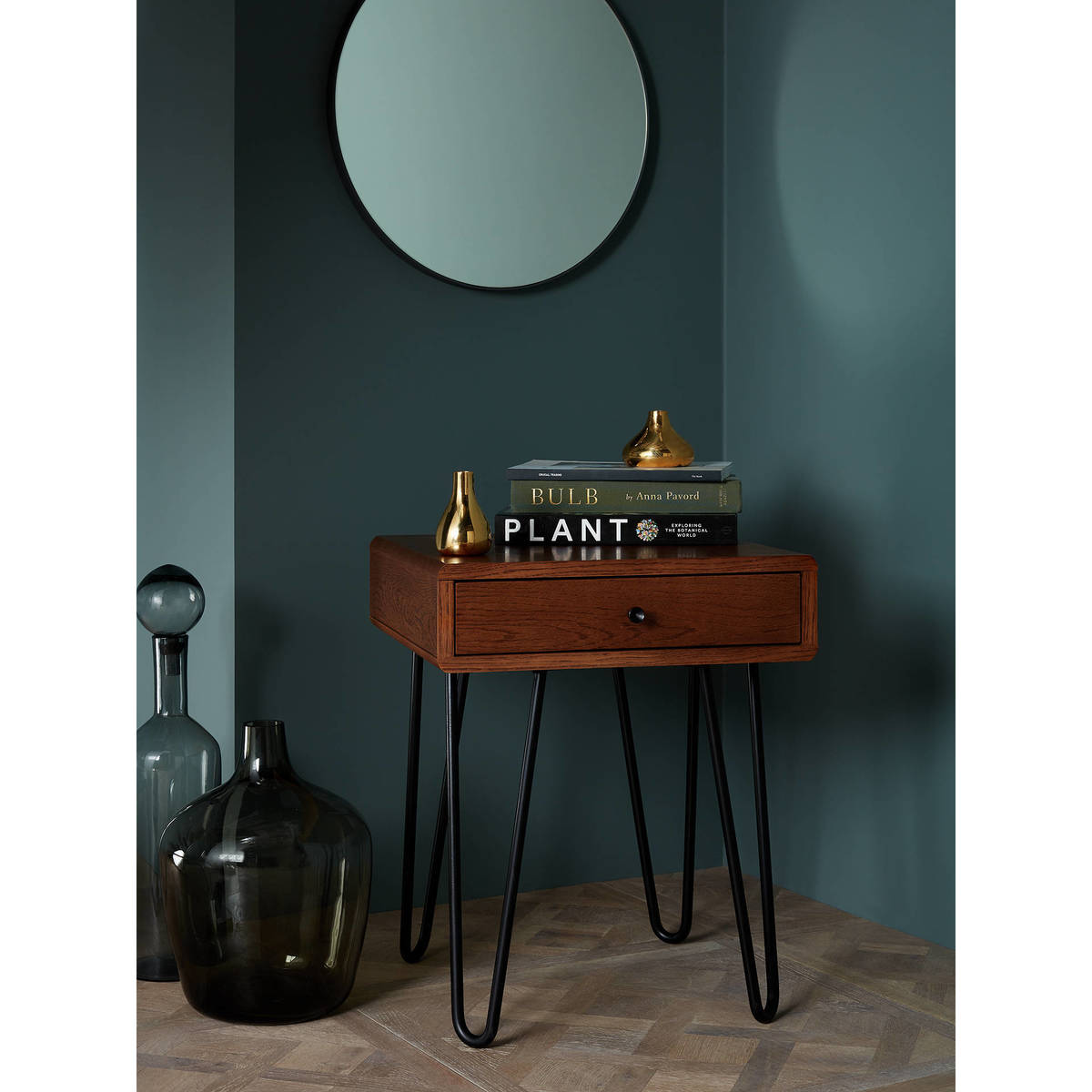 John Lewis & Partners Hairpin Side Table, Dark Oak – image 3