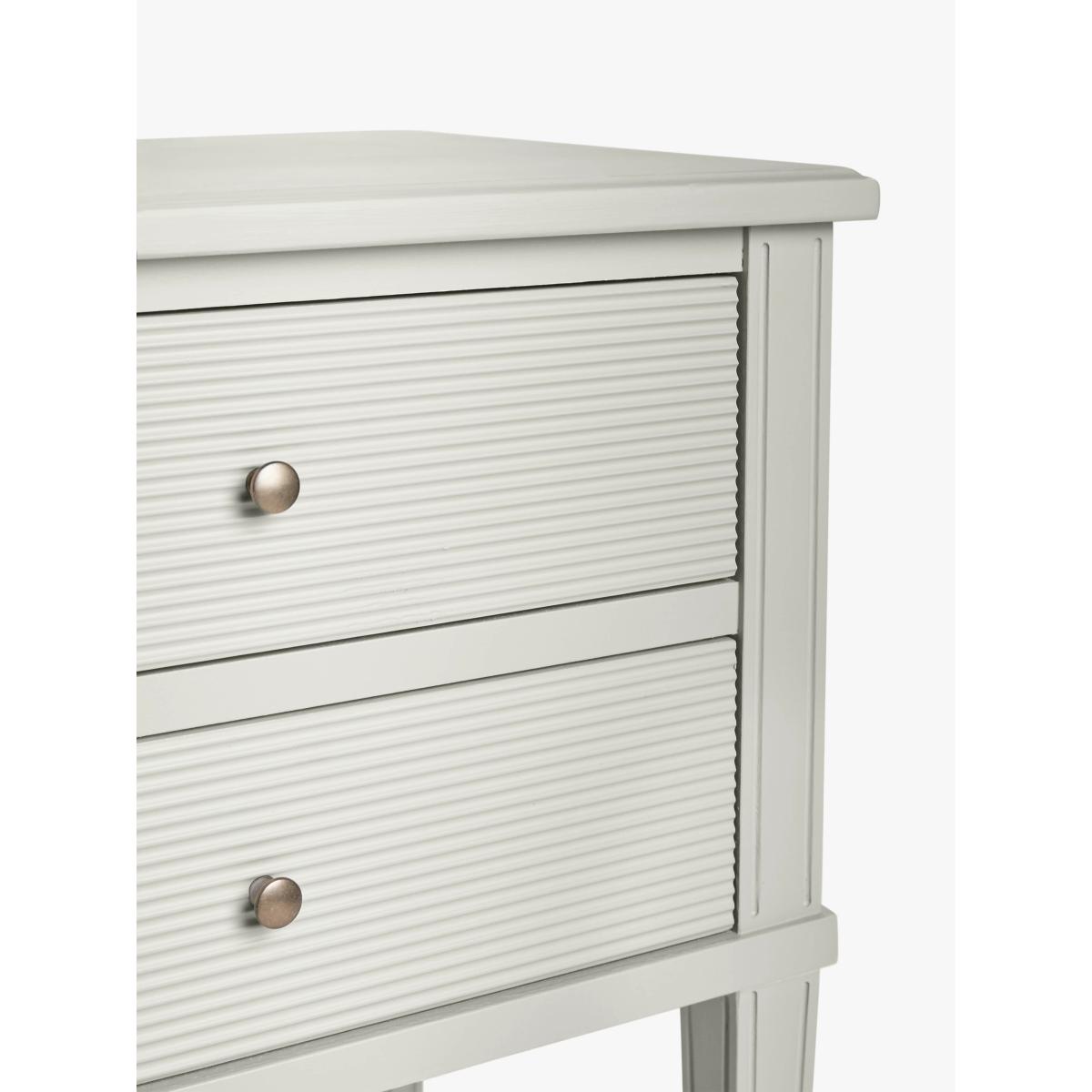 John Lewis Gustav 2 Drawer Bedside Table, Grey – image 2