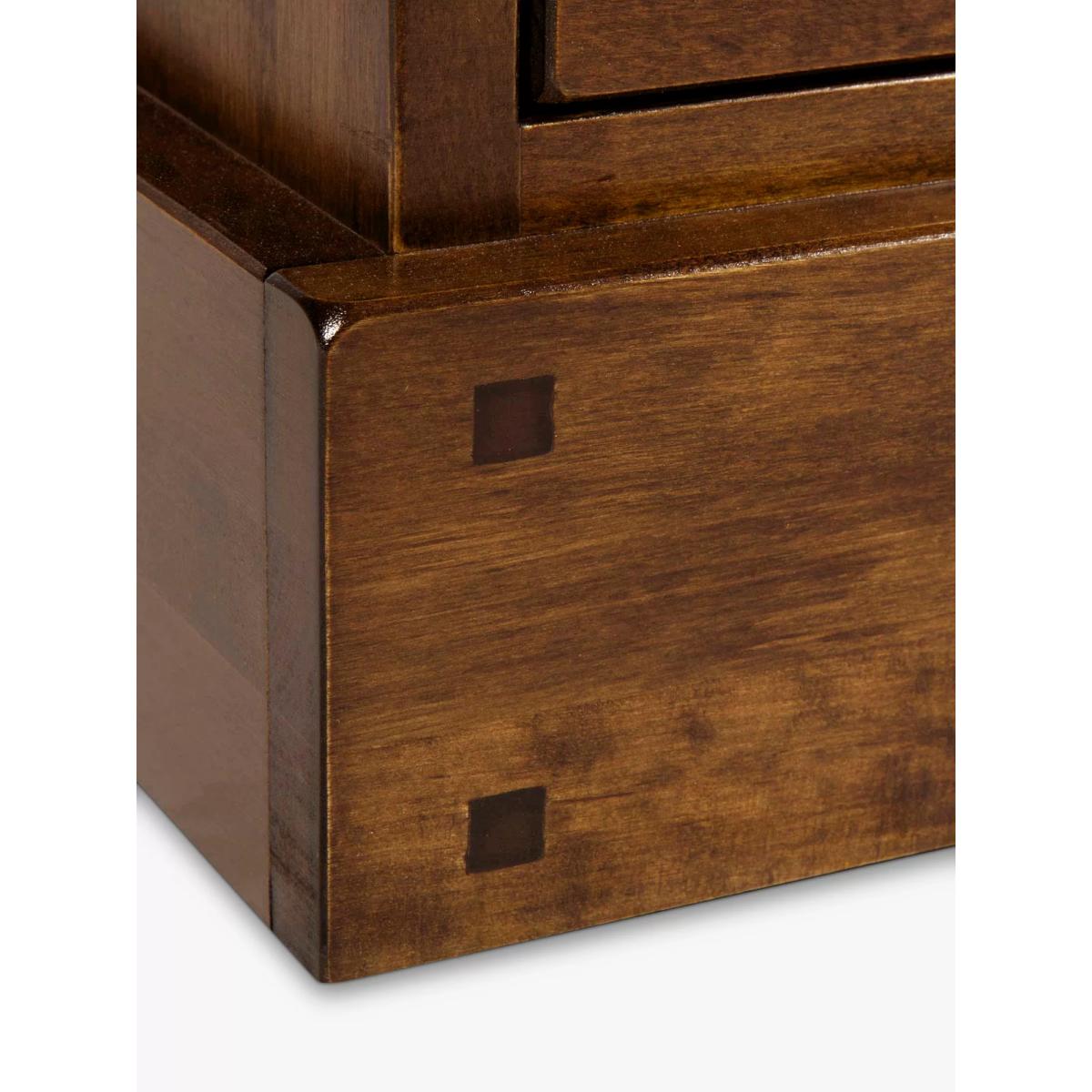 Laura Ashley Garrat 2 Drawer Side Table, Chestnut Brown – image 2