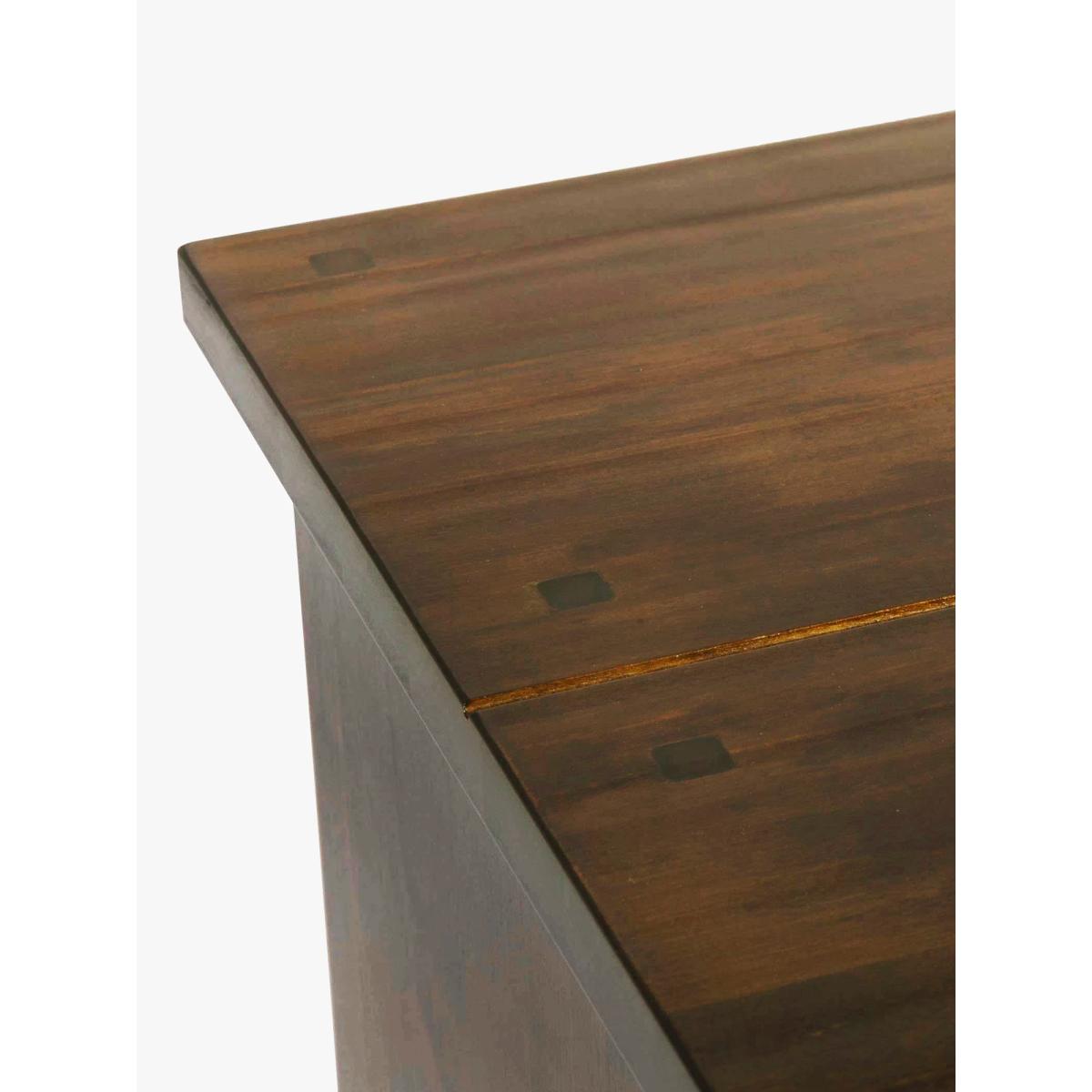 Laura Ashley Garrat 2 Drawer Side Table, Chestnut Brown – image 3
