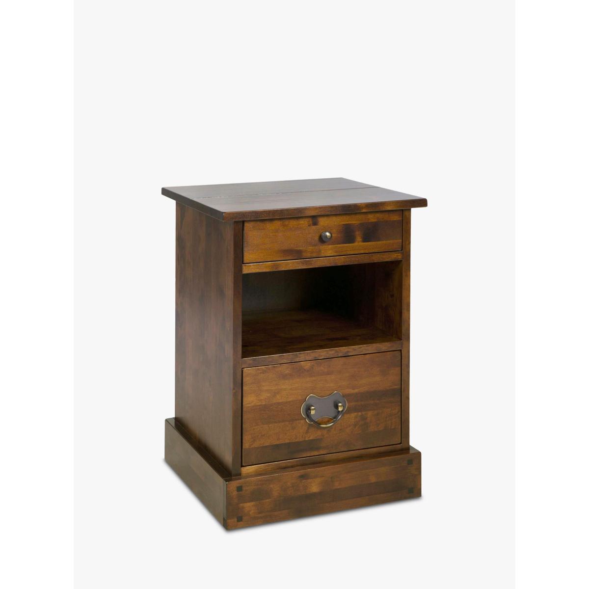 Laura Ashley Garrat 2 Drawer Side Table, Chestnut Brown – image 4