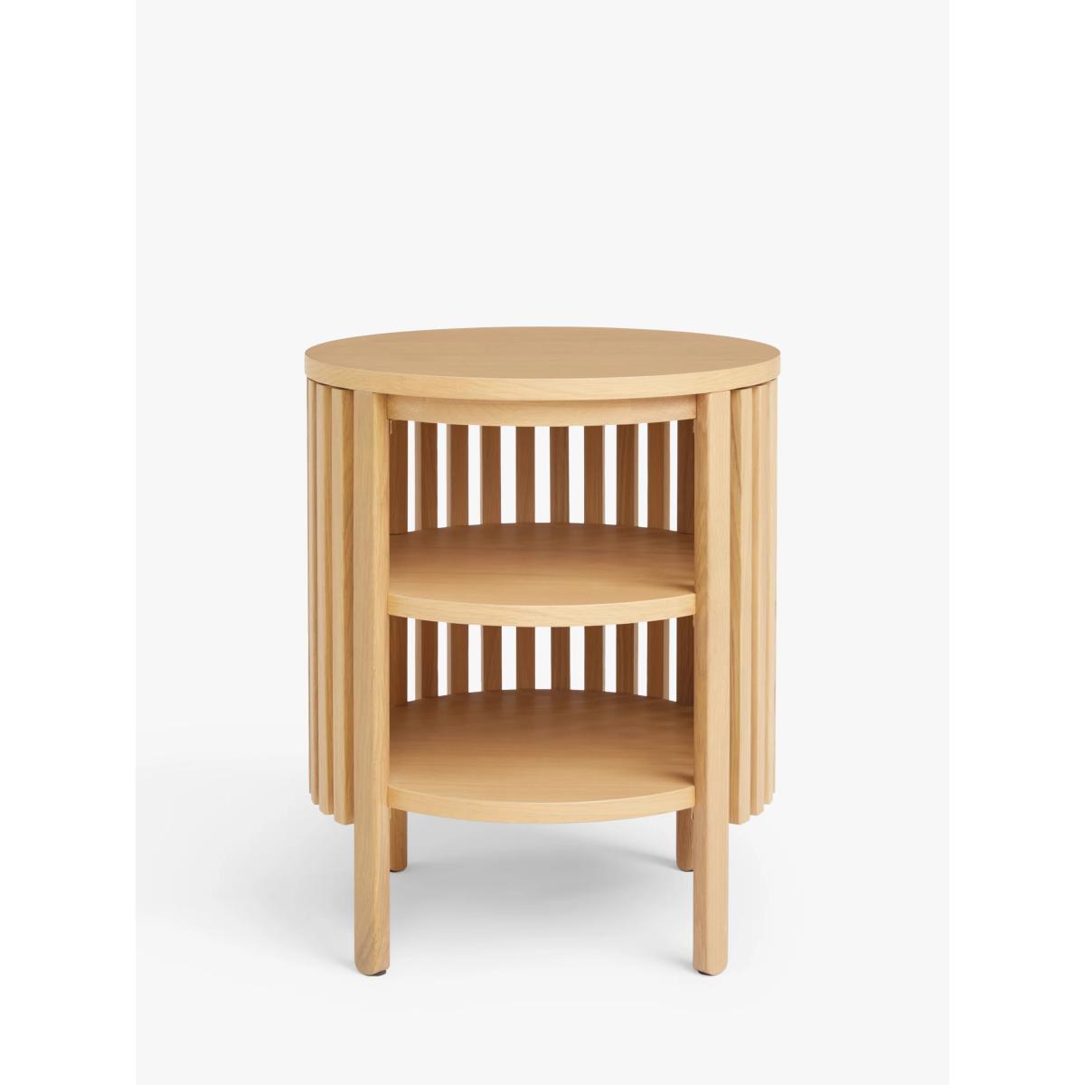 John Lewis Slatted Side Table, Natural – image 2