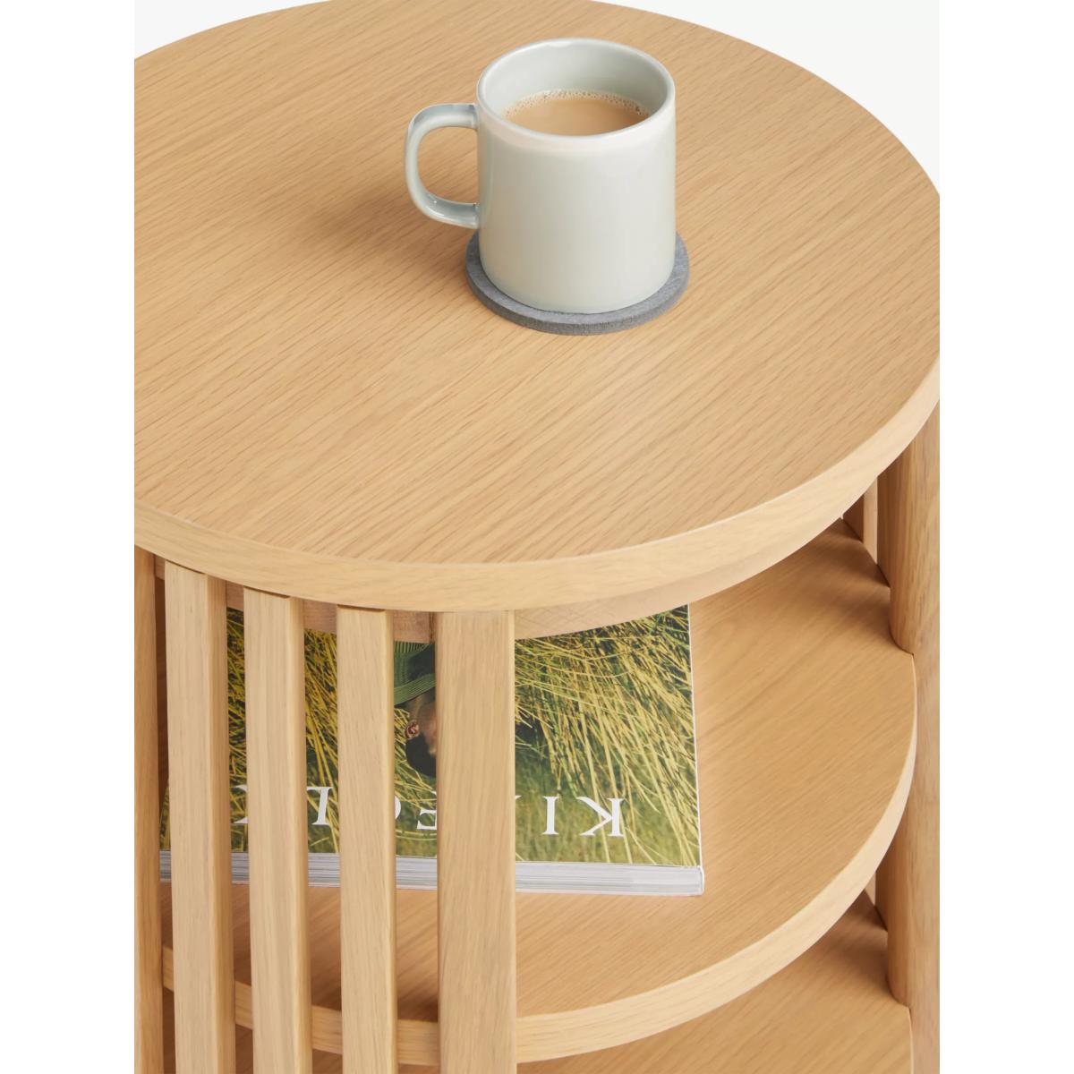 John Lewis Slatted Side Table, Natural – image 3