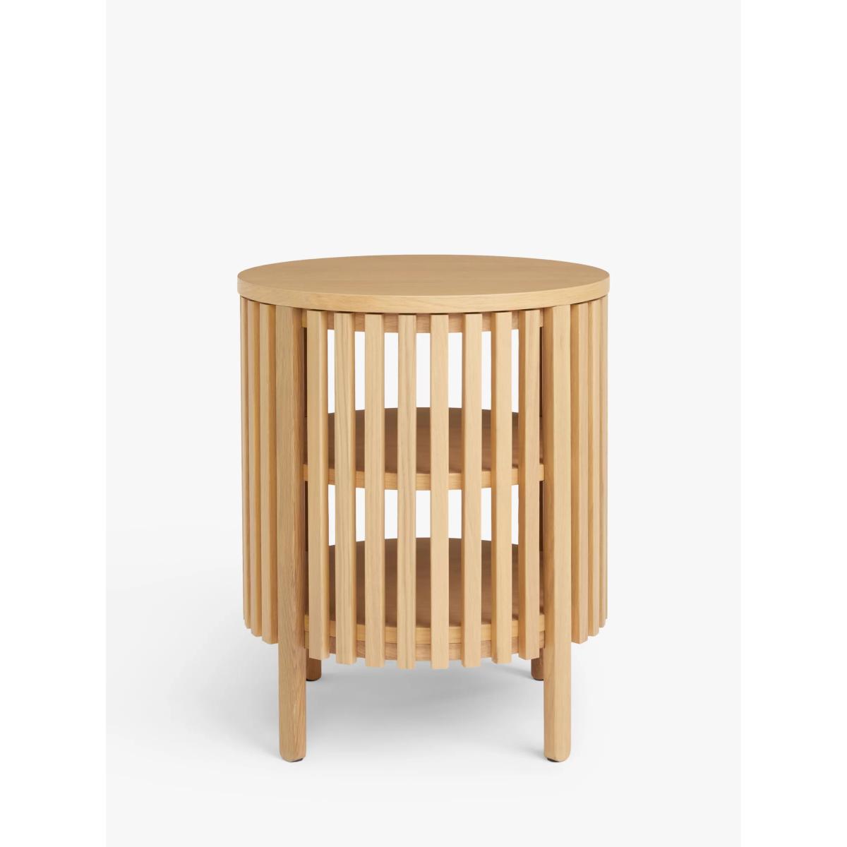John Lewis Slatted Side Table, Natural – image 5