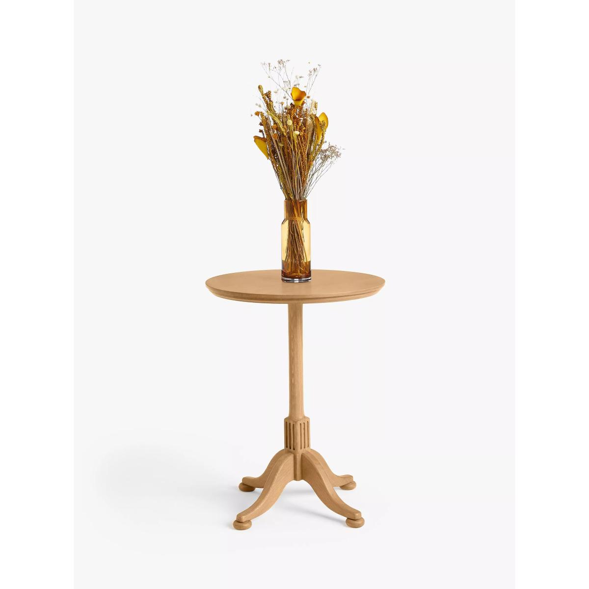 John Lewis Clemence Pedestal Side Table, Natural Oak – image 2