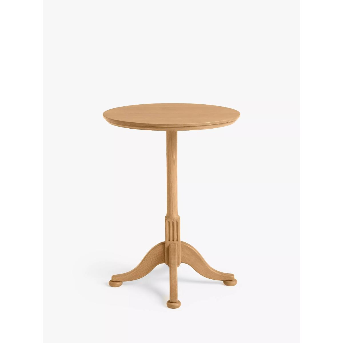 John Lewis Clemence Pedestal Side Table, Natural Oak – image 3
