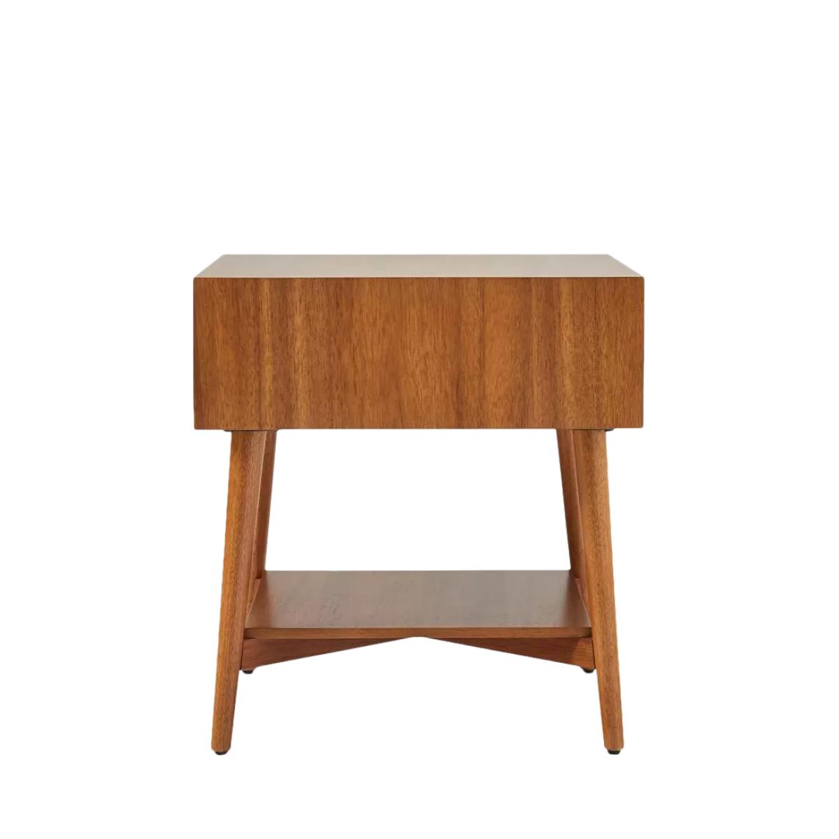 west elm Mid-Century Wood Side Table, Natural – image 4