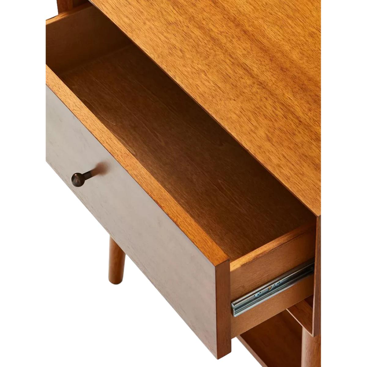 west elm Mid-Century Wood Side Table, Natural – image 6