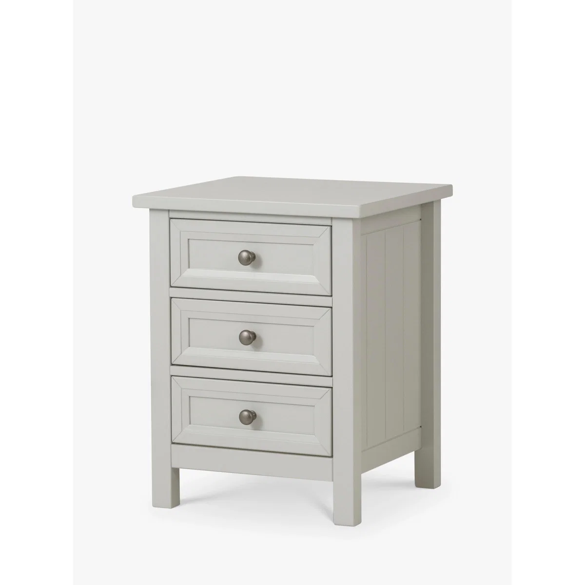 Julian Bowen Maine 3 Drawer Bedside Table, Grey – image 2