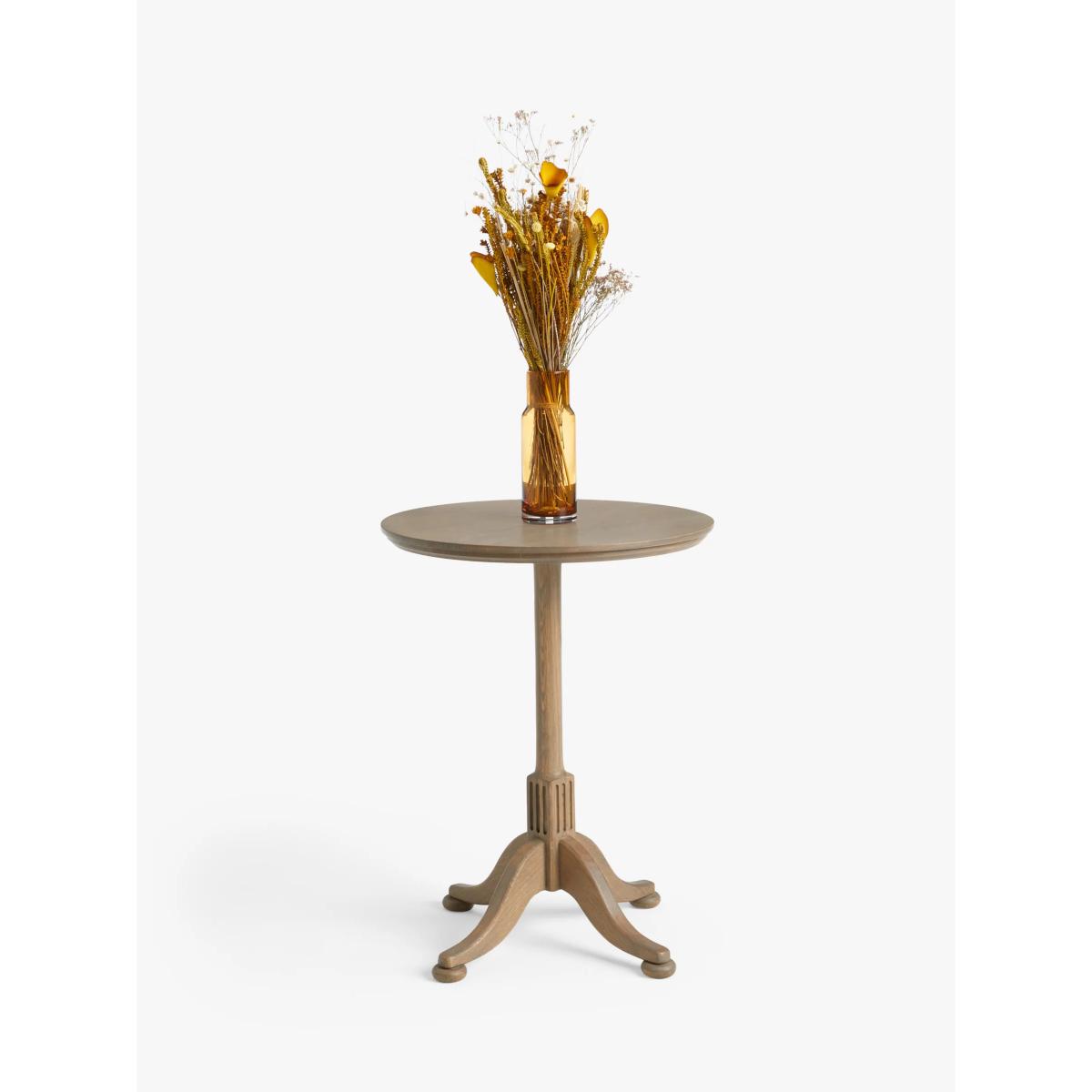 John Lewis Clemence Pedestal Side Table, Greyed Oak – image 2