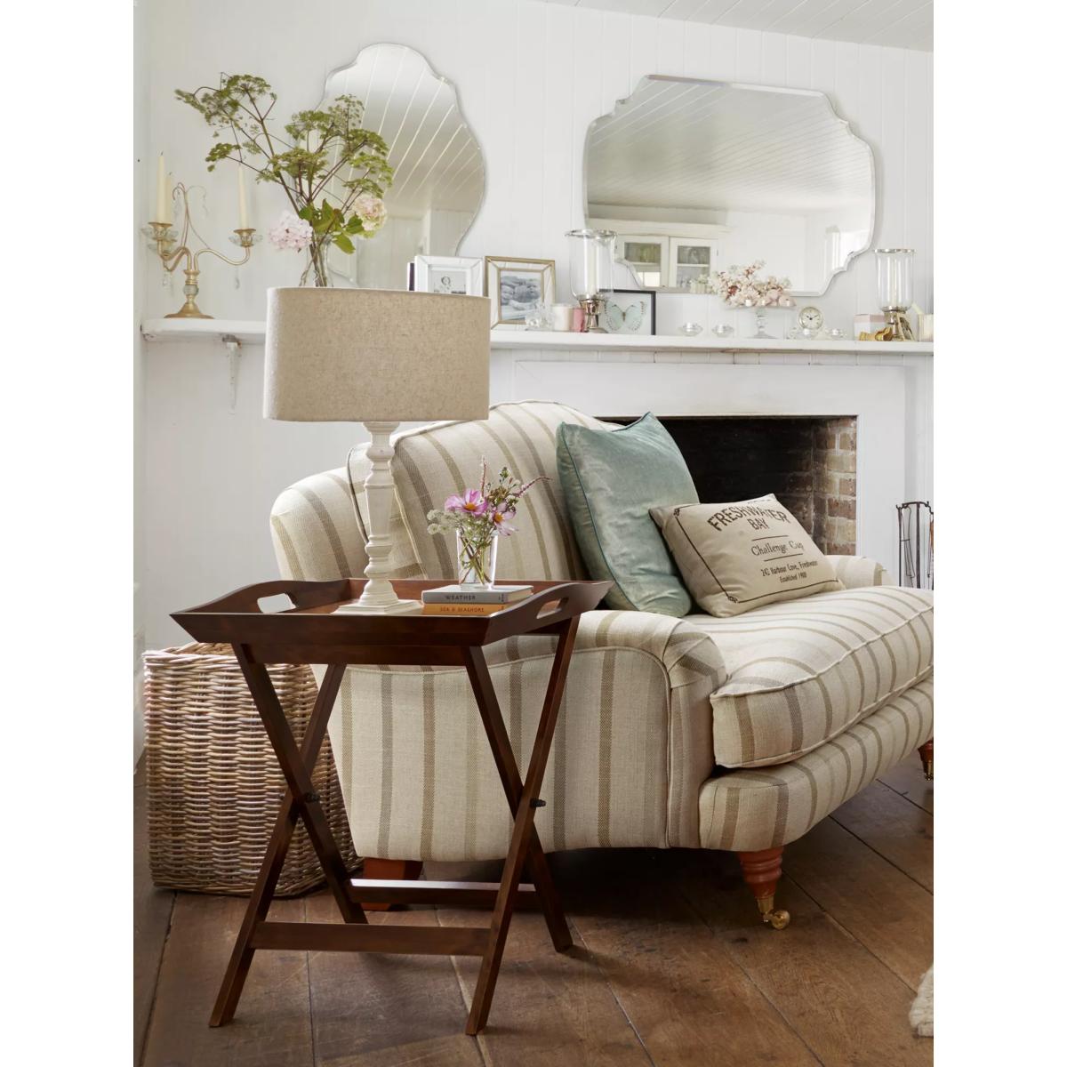 Laura Ashley Garrat Butlers Tray Side Table, Dark Brown – image 2