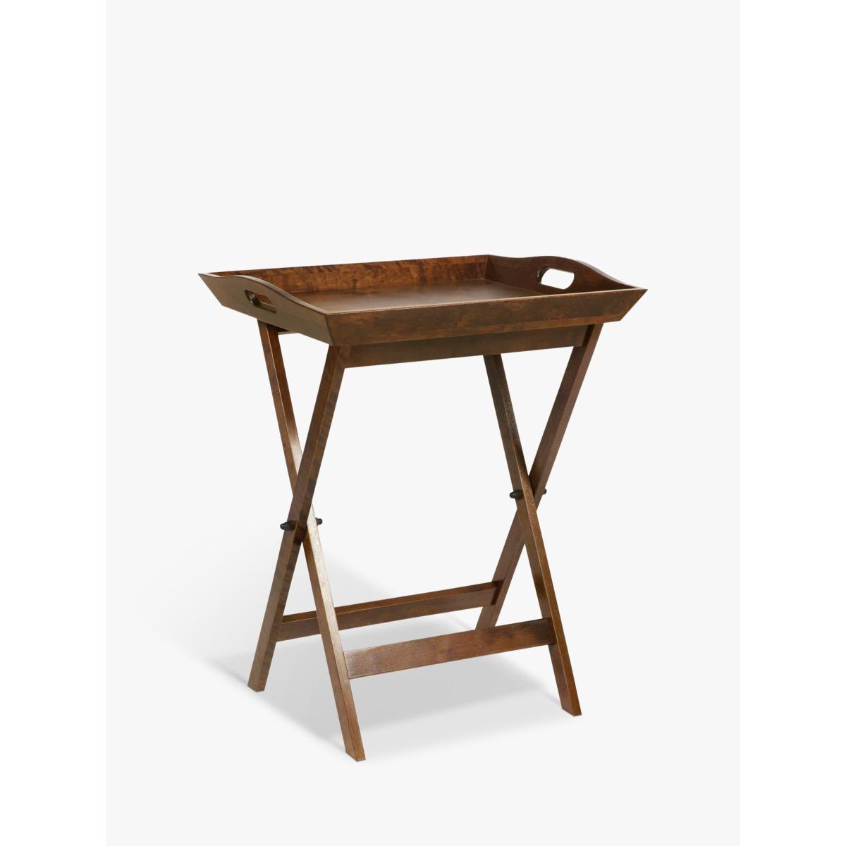 Laura Ashley Garrat Butlers Tray Side Table, Dark Brown – image 4