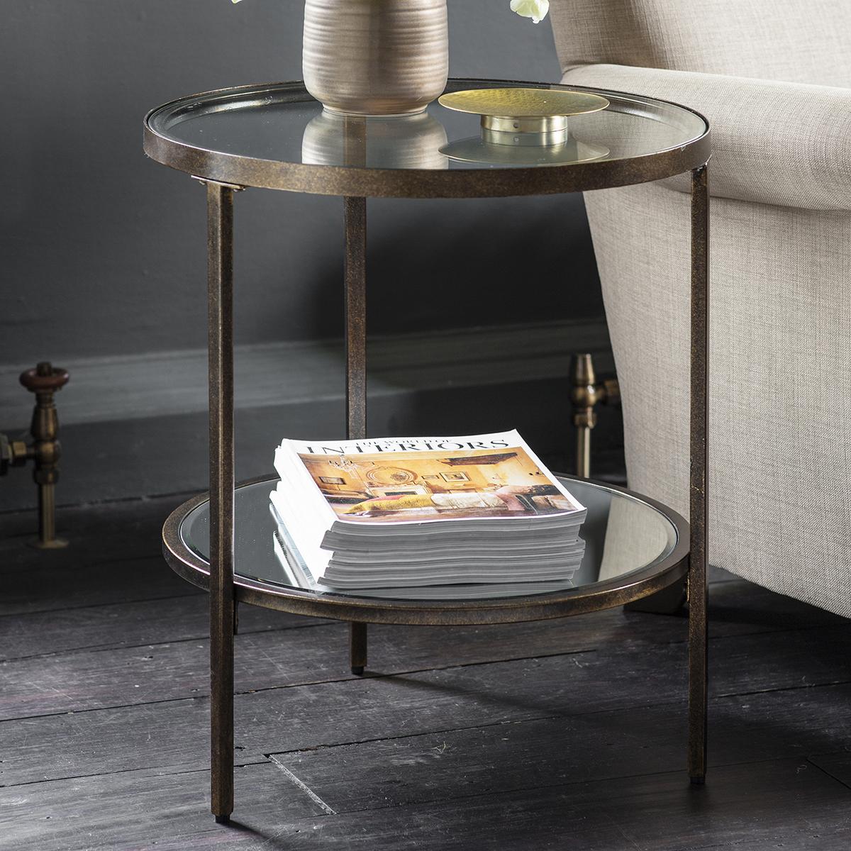 Adoi Metal Side Table - Bronze – image 1