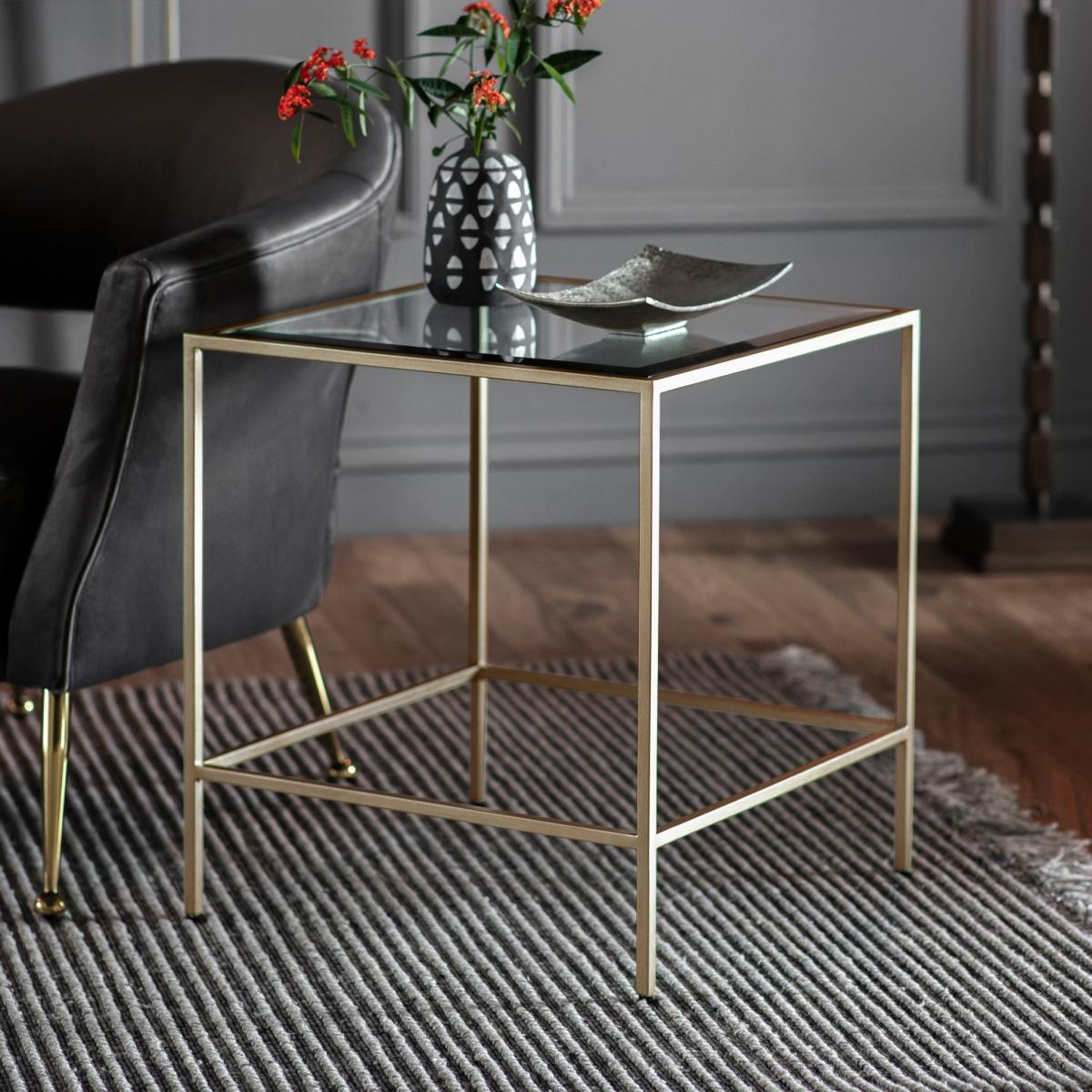Rothbury Metal Side Table - Champagne – image 1