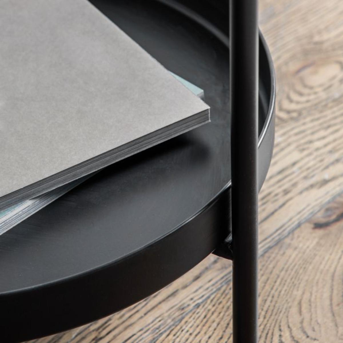 Tyros Iron Side Table - Black – image 3