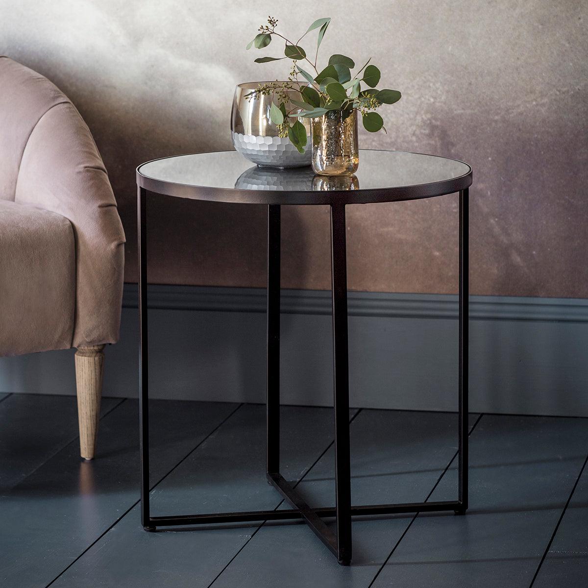 Torrance Metal Side Table - Grey – image 3