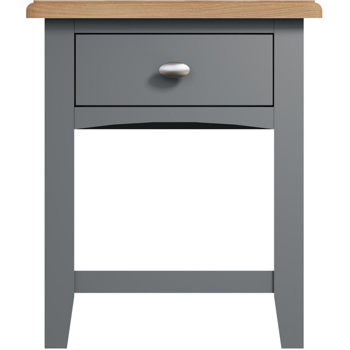 Galileo Oak Lamp Table - Grey – image 4