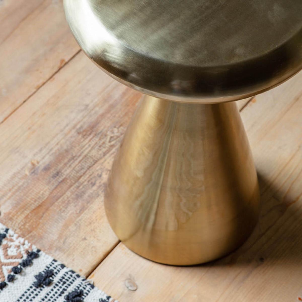 Molash Metal Side Table - Gold – image 2
