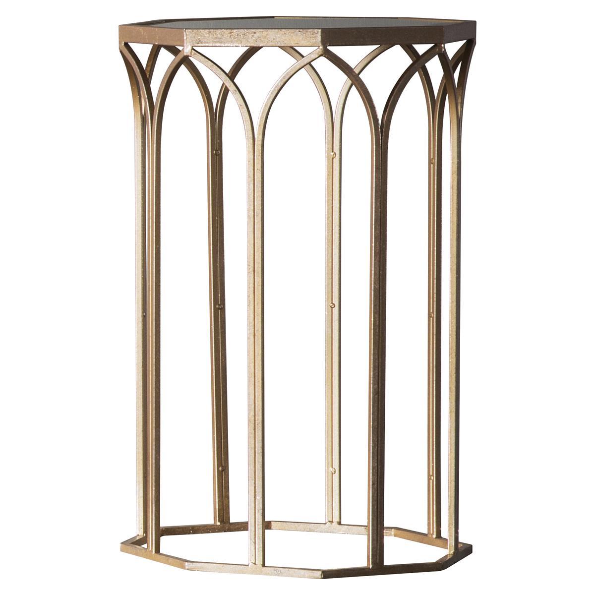 Archie Metal Side Table - Gold – image 2