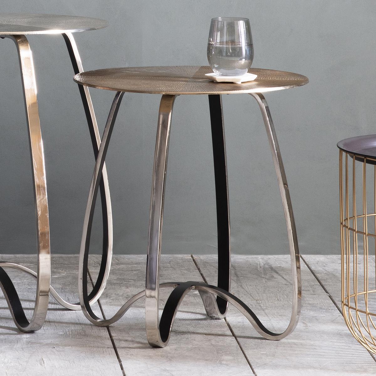 Monterey Metal Side Table - Gold – image 1