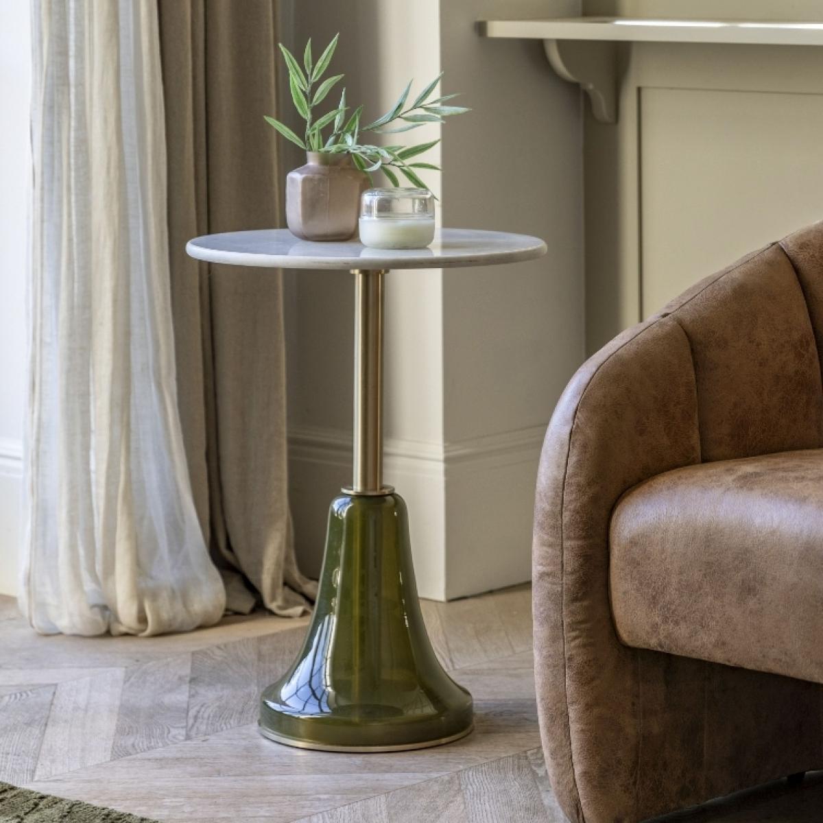 Quorra Marble Side Table - Dusk